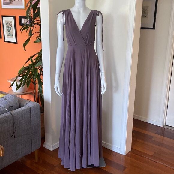 Lulu's Mauve Maxi Dress Size Extra Small - Picture 5 of 16